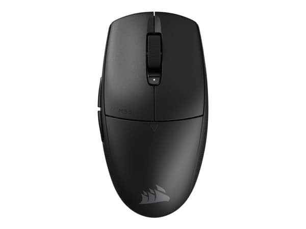 CORSAIR Gaming M55 WIRELESS - Mus - låg vikt - optisk - 6 knappar - trådlös - Bluetooth, 2.4 GHz Svart