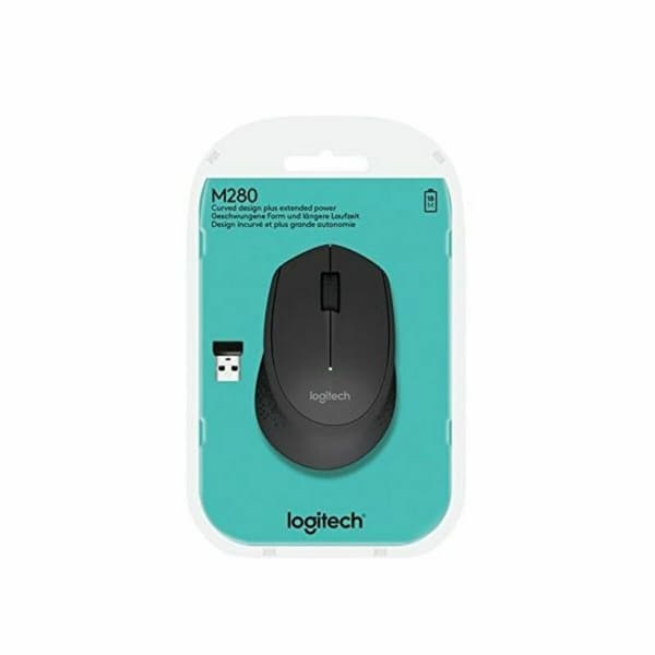 Trådløs mus Logitech M280 Sort Monochrome 1000 dpi