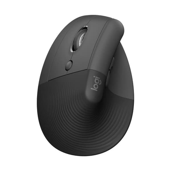 Ergonomisk mus - Trådlös - Logitech - Lyft - Vänsterhänt - Grafit grafit