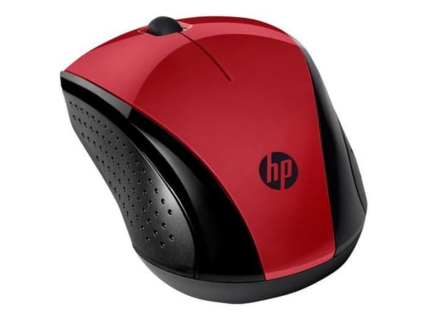 Trådlös mus - HP - 220 - Röd - 3 programmerbara knappar - Optisk