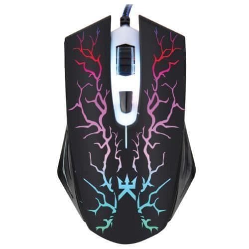 Gamingmus - Alpha Omega - Tangara - 6 knappar - Flerfärgad LED - Flätad kabel
