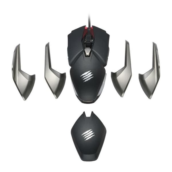 Madcatz B.A.T. 6+ Ambidextrous Gaming Mouse - 16000 DPI & 2000Hz sensor - 2ms DAKOTA Switch - Handledsstöd