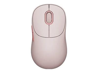 Xiaomi Wireless Mouse Lite 3 - Mus - ergonomisk - optisk - 5 knapper - trådløs - 2.4 GHz, Bluetooth - USB trådløs mottaker - rosa Rosa
