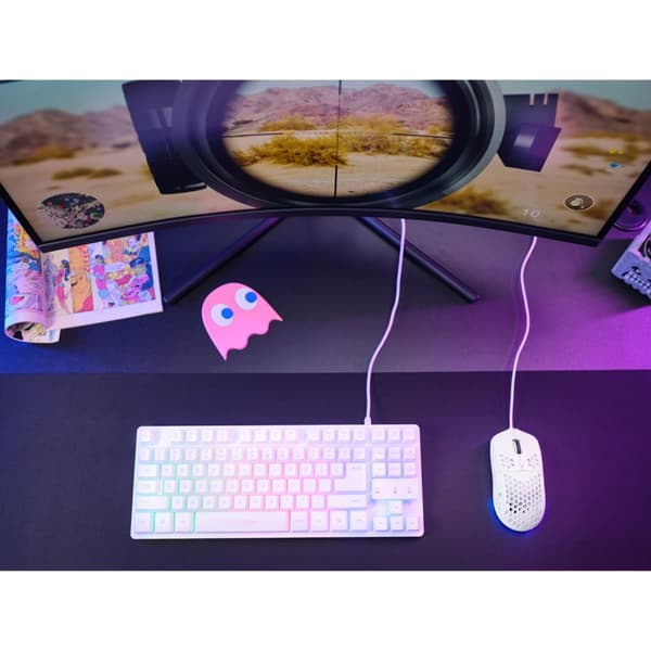 GXT 928W Helox Lett Gaming Mus Hvit