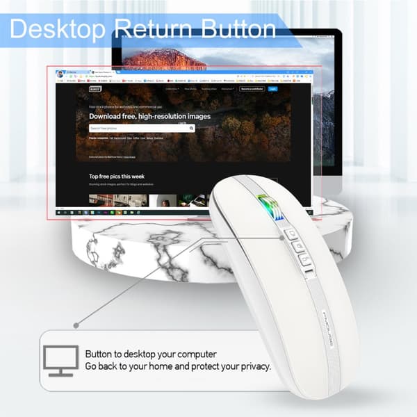 INF Trådløs Bluetooth Silent Mouse