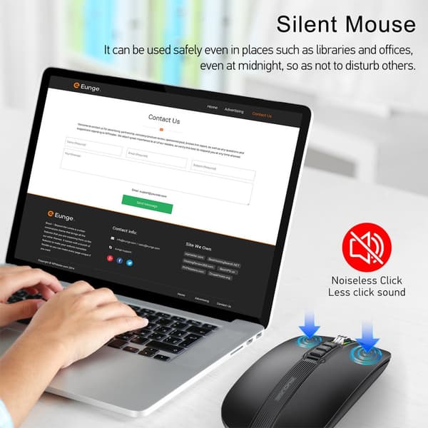 INF Trådløs Bluetooth Silent Mouse