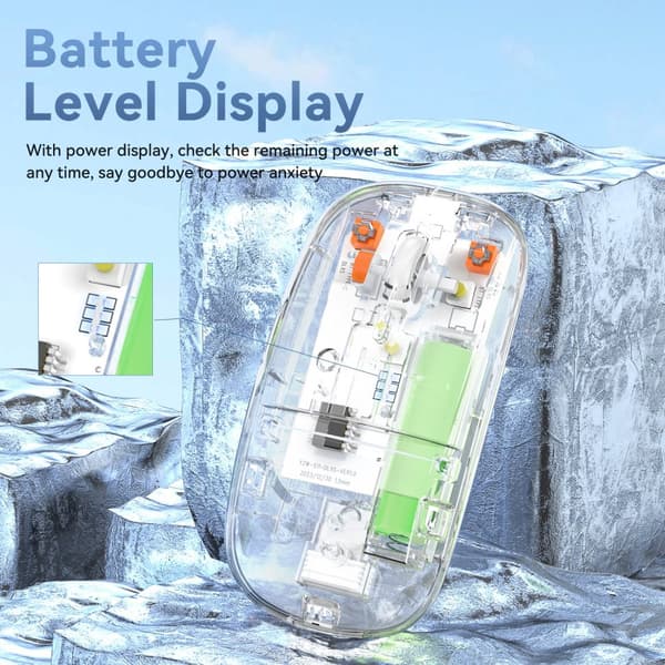 INF Trådløs mus 2.4G - Lydløs optisk computermus