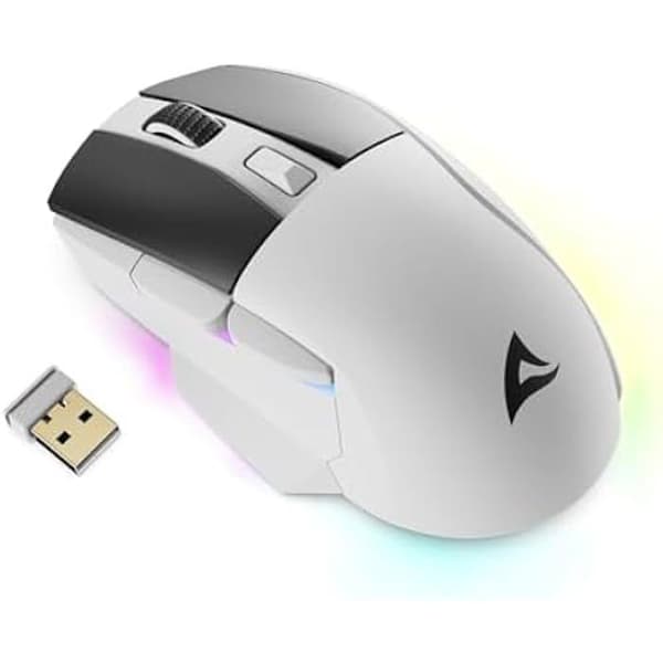 SHARKOON SKILLER SGM50W Gaming Mouse - Bi-Mode - 6 400 DPI - RGB-belysning - PBT Huvudnycklar