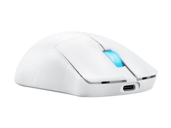 ASUS ROG Harpe Ace Mini - Mus - ergonomisk - høyre- og venstrehåndet - optisk - 5 knapper - kablet, trådløs - USB 2.0, Bluetooth 5.1, 2.4 GHz - USB R