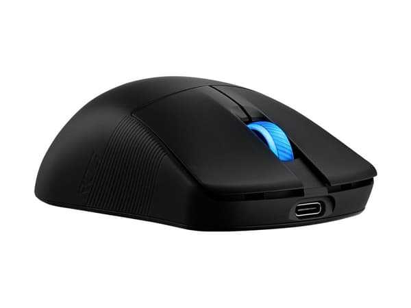 ASUS ROG Harpe Ace Mini - Mus - optisk - 5 knapper - kablet, trådløs - USB, Bluetooth 5.1, 2.4 GHz - svart