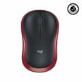 Miniatyrbillede 3 af 3: Trådløs mus Logitech M185 Sort Rød Monochrome 1000 dpi