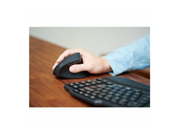 Kensington Pro Fit Ergo MY630 EQ - Mus - ergonomisk - ladbar - 5 knapper - trådløs - 2.4 GHz, Bluetooth - USB trådløs mottaker - detaljhandel boks