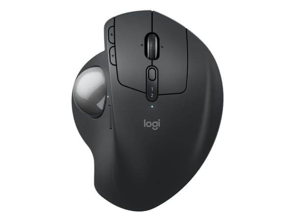 Logitech Ergo Series MX Ergo S - Styrekule - ergonomisk - avansert - optisk - 8 knapper - trådløs - Bluetooth, 2.4 GHz - Logitech Logi Bolt USB-motta