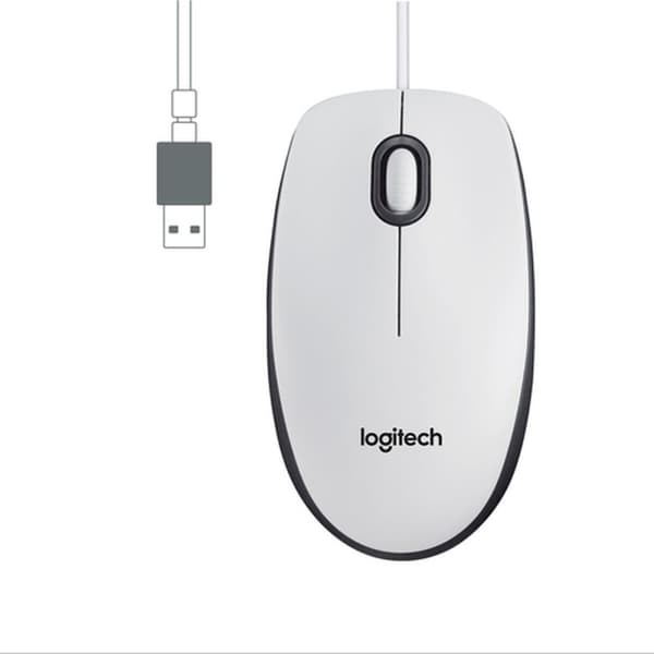 Johdollinen hiiri optisella anturilla Logitech M100 Valkoinen 1000 dpi