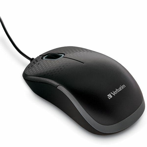 Verbatim optinen hiiri Hiljainen USB-A 1000 dpi musta/musta 49024