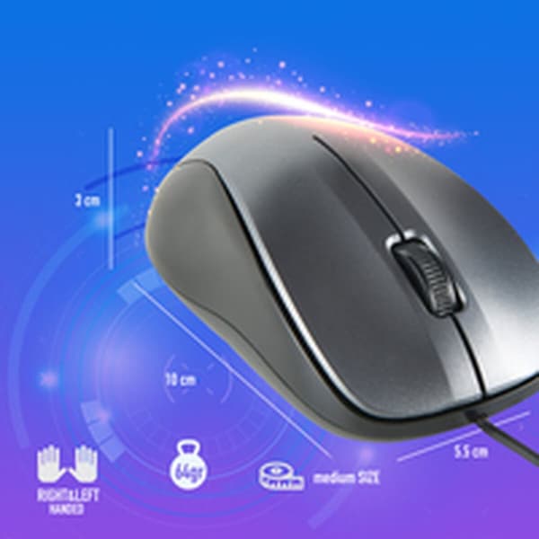 Optisk Mus NGS NGS-MOUSE-1091 Grå 1200 DPI