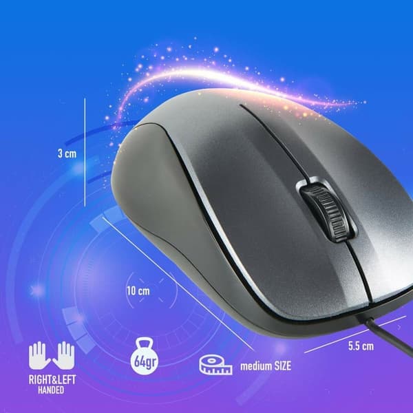 Optisk Mus NGS NGS-MOUSE-1091 Grå 1200 DPI