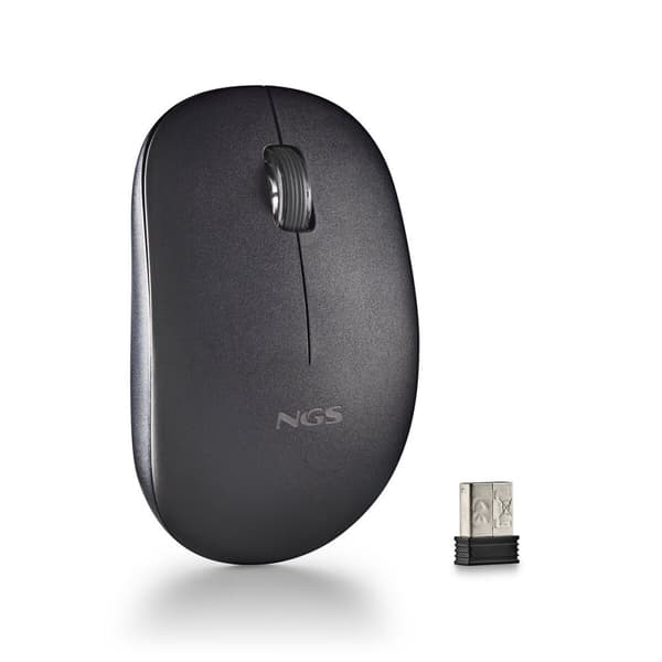 Trådløs Mus NGS SILENT MOUSE Svart 1000 dpi (1 enheter) Sort
