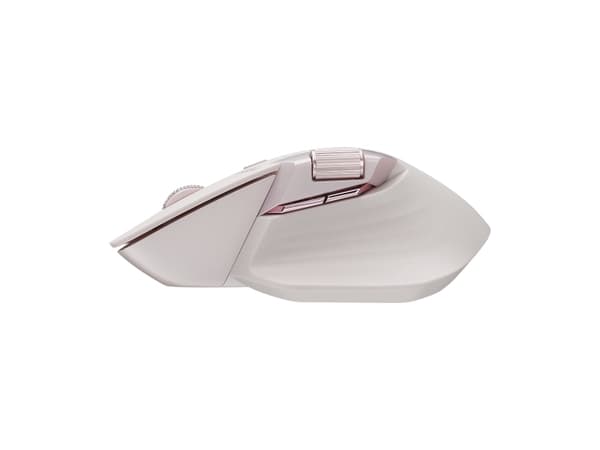 Rapoo MT760L, högerhand, Optisk, Trådlös RF + Bluetooth, 3200 DPI, Rosa