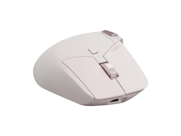 Rapoo MT760L, högerhand, Optisk, Trådlös RF + Bluetooth, 3200 DPI, Rosa