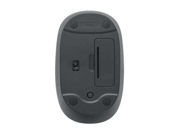 Logitech M196 - Mus - høyre- og venstrehåndet - optisk - 3 knapper - trådløs - Bluetooth - grafitt