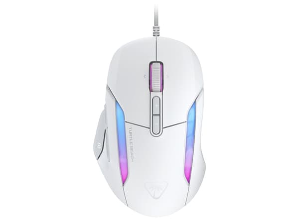 Turtle Beach Kone II - Mus - ergonomisk - optisk - 7 knapper - kablet - USB - hvit