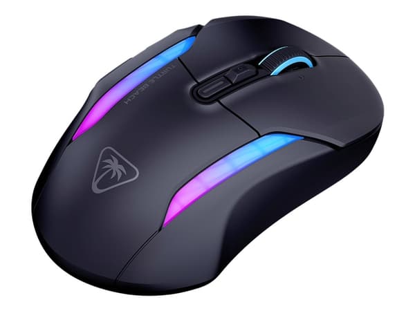 Turtle Beach Kone II Air - Mus - ergonomisk - optisk - 8 knappar - trådlös, kabelansluten - Bluetooth, 2.4 GHz - svart Svart