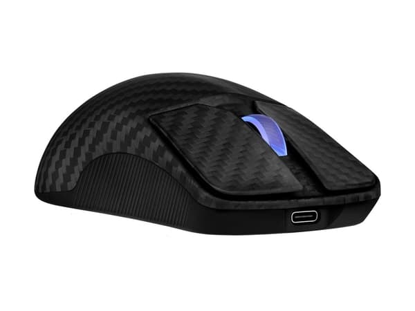 ASUS ROG Harpe Ace Extreme - Mus - optisk - 5 knappar - kabelansluten, trådlös - USB, Bluetooth 5.1, 2.4 GHz - USB ROG Omni trådlös mottagare - svart