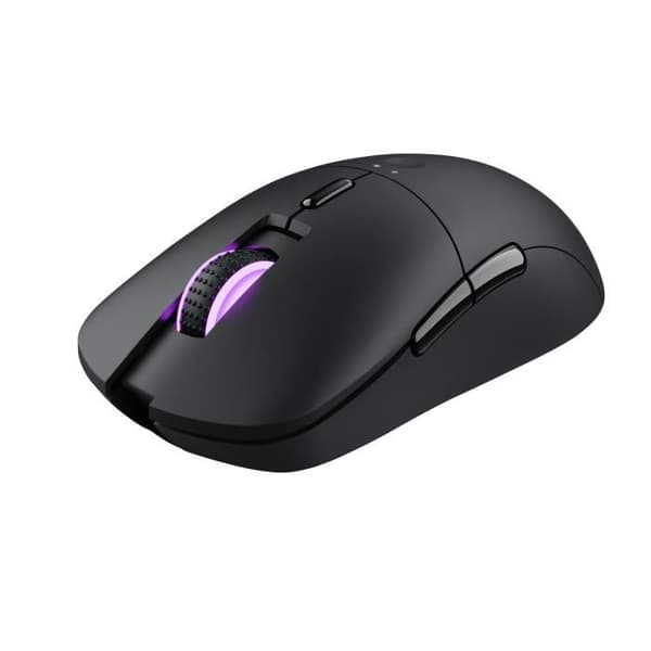 Trust Gaming GXT 980 Redex uppladdningsbar trådlös spelmus, 200-10 000 DPI, RGB, 6 programmerbara knappar, USB-mottagare – svart