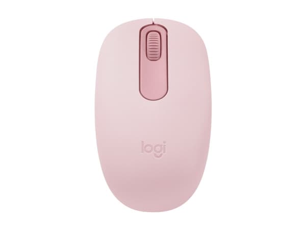 Logitech M196 - Mus - höger- och vänsterhänta - optisk - 3 knappar - trådlös - Bluetooth - rosa