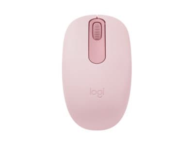 Logitech M196 - Mus - höger- och vänsterhänta - optisk - 3 knappar - trådlös - Bluetooth - rosa