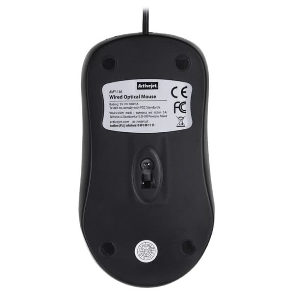 Activejet mus AMY-146 mus trådbunden optisk USB