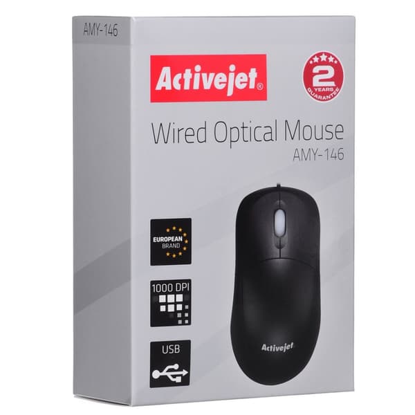Activejet mus AMY-146 mus trådbunden optisk USB