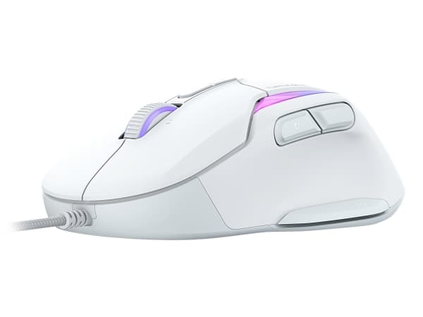 Turtle Beach Kone II, högerhand, Optisk, USB Type-A, 26000 DPI, Vit