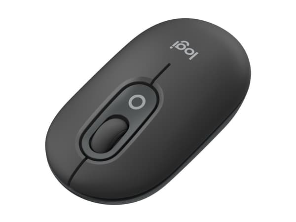 Logitech POP - Mus - tilpassbar emoji - optisk - 4 knapper - trådløs - Bluetooth 5.1 LE - grafitt Grafitt