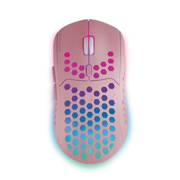 Mars Gaming MMW3 RGB trådlös gamermus (rosa)