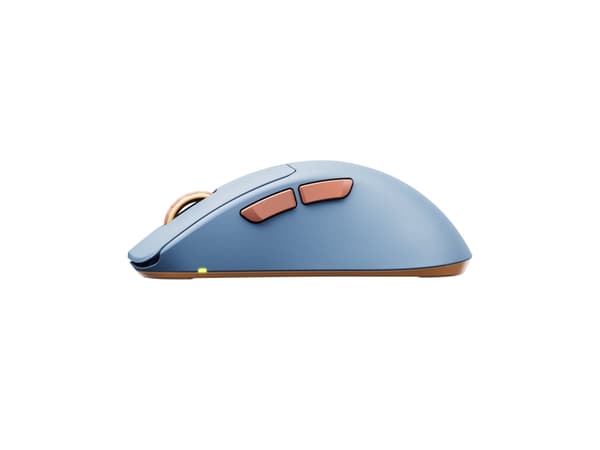 CHERRY Xtrfy M64 - Mus - ergonomisk - optisk - 5 knappar - trådlös - 2.4 GHz - trådlös USB-mottagare - blå