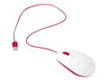 Pikkukuva 1 / 3: Raspberry Pi SC0165, Molempikätinen, Optinen, USB A-tyyppi, Punainen, Valkoinen