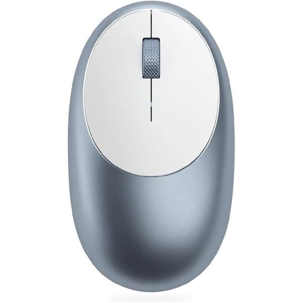 Mus - SATECHI - STC ST ABTCMB - Bluetooth - Optisk - Trådlös - Ambidextrous Blå, Vit