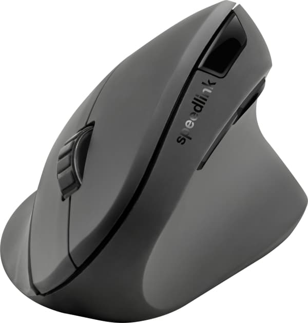 Speedlink PIAVO Ergonominen vertikaalinen hiiri - langaton, kumimusta musta
