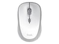 Pikkukuva 2 / 5: Trust Yvi+, Ambidextrous, Optinen, RF langaton + Bluetooth, 1600 dpi, valkoinen