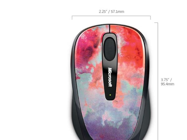 Microsoft Wireless Mobile Mouse 3500 LE, BlueTrack, RF kabel-fri, Flerfarget