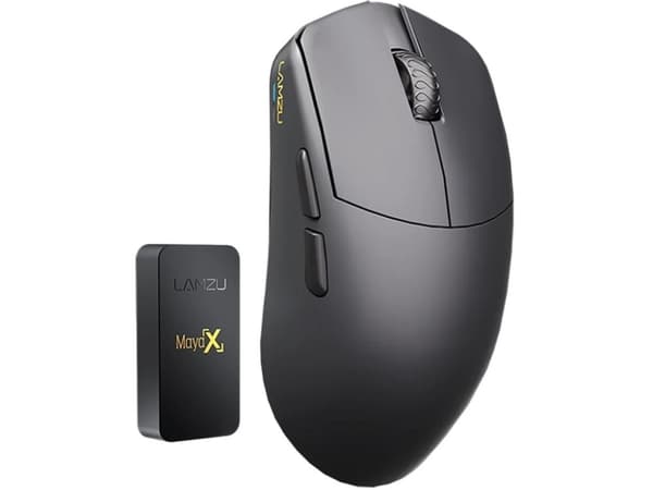 Lamzu MAYA X 8K Black (Black) Trådlös spelmus