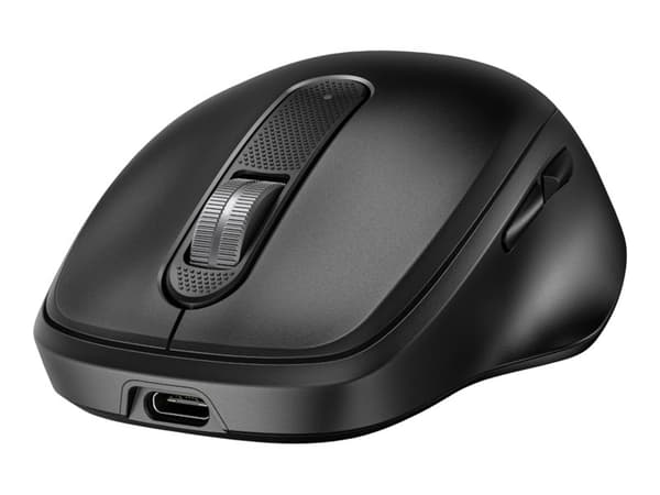 HP 515 Ultra-Fast Rechargeable Wireless Mouse, Ambidextrous, RF Wireless, 4000 DPI, Black