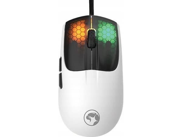Marvo Trådbunden USB-mus, Marvo M727, vit, optisk, 12000DPI