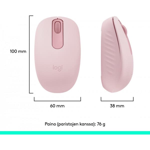 Logitech M196 Bluetooth -hiiri, roosa