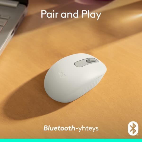 Logitech M196 Bluetooth -hiiri, luonnonvalkoinen
