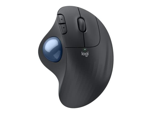Logitech Ergo Series ERGO M575S - Styrekule - ergonomisk - optisk - 5 knapper - trådløs - Bluetooth, 2.4 GHz - Logitech Logi Bolt USB-mottaker - graf