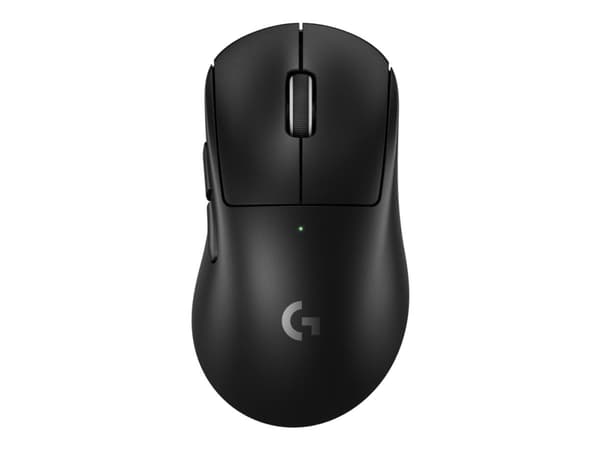 Logitech G PRO X SUPERLIGHT 2 DEX - Mus - ergonomisk - gaming - høyrehendt - optisk - 5 knapper - trådløs, kablet - 2.4 GHz, USB - svart