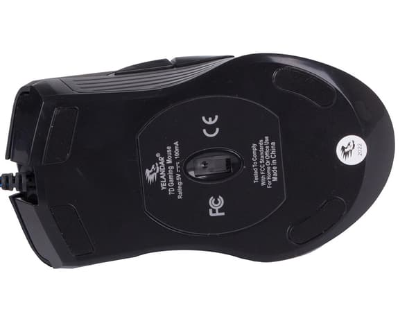 Trådad Optisk Datormus - YELANDAR 7D Gaming Mus - RGB